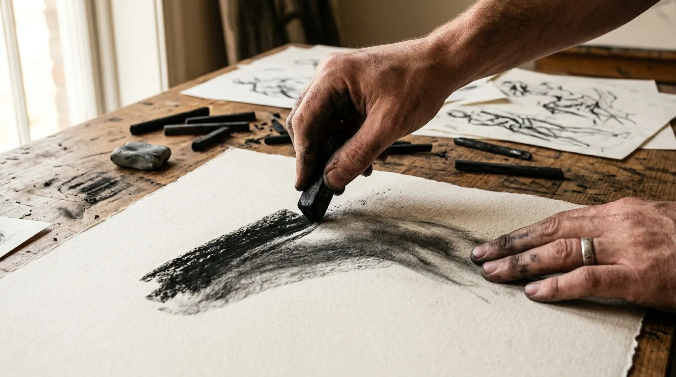Fusain : technique rapide pour dessiner