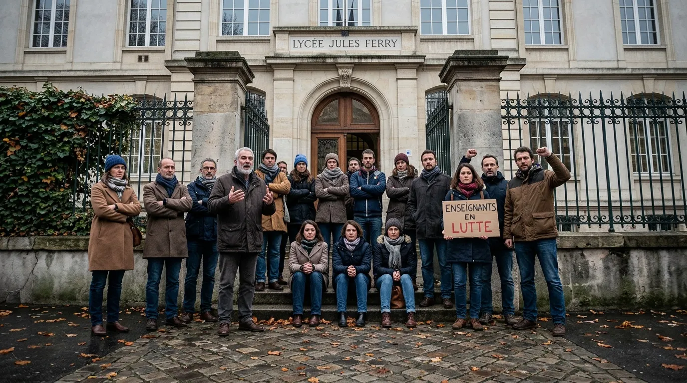 Profs en colère occupent l'école Légion d'honneur