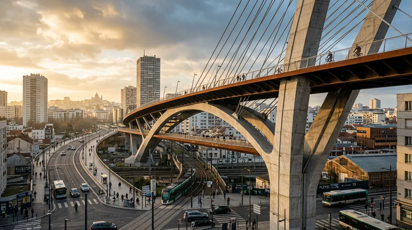 Franchissement urbain Pleyel : un ouvrage d'art