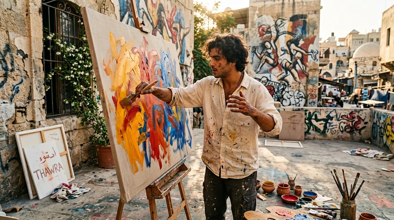 Shadi Al Zaqzouq : l'art du Printemps arabe