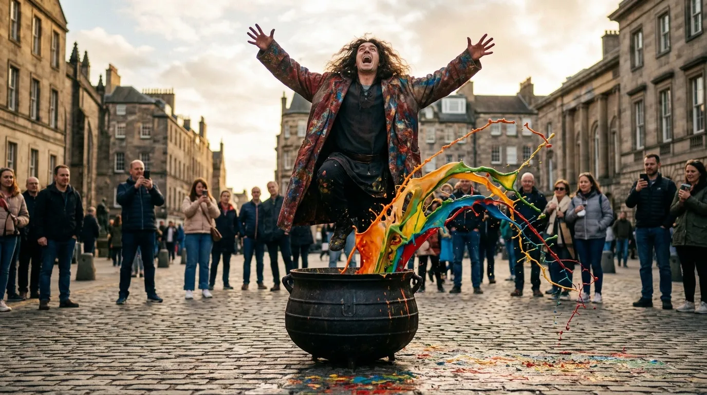 Artiste tombe marmite : la performance folle