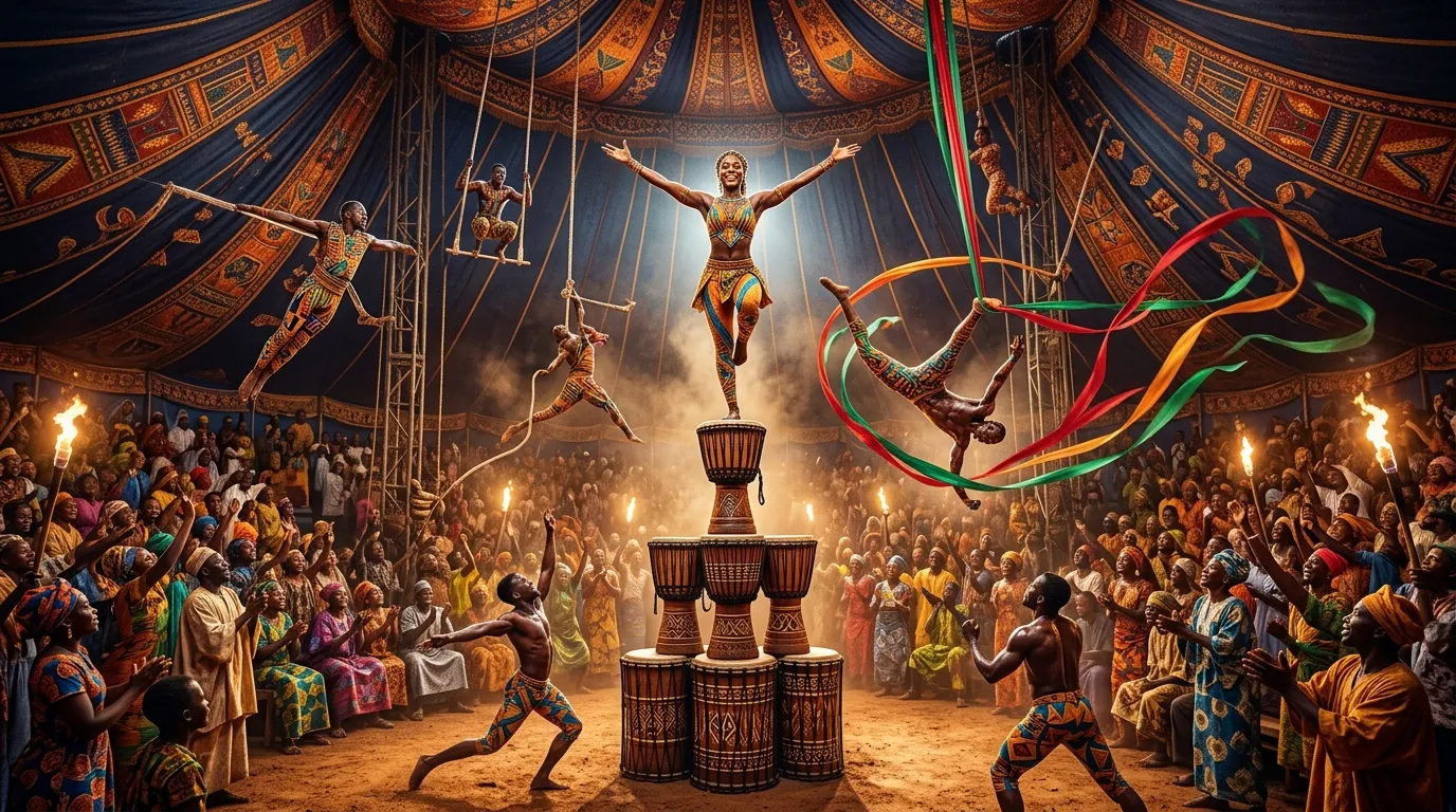 Cirque mandingue : spectacle complètement dingue
