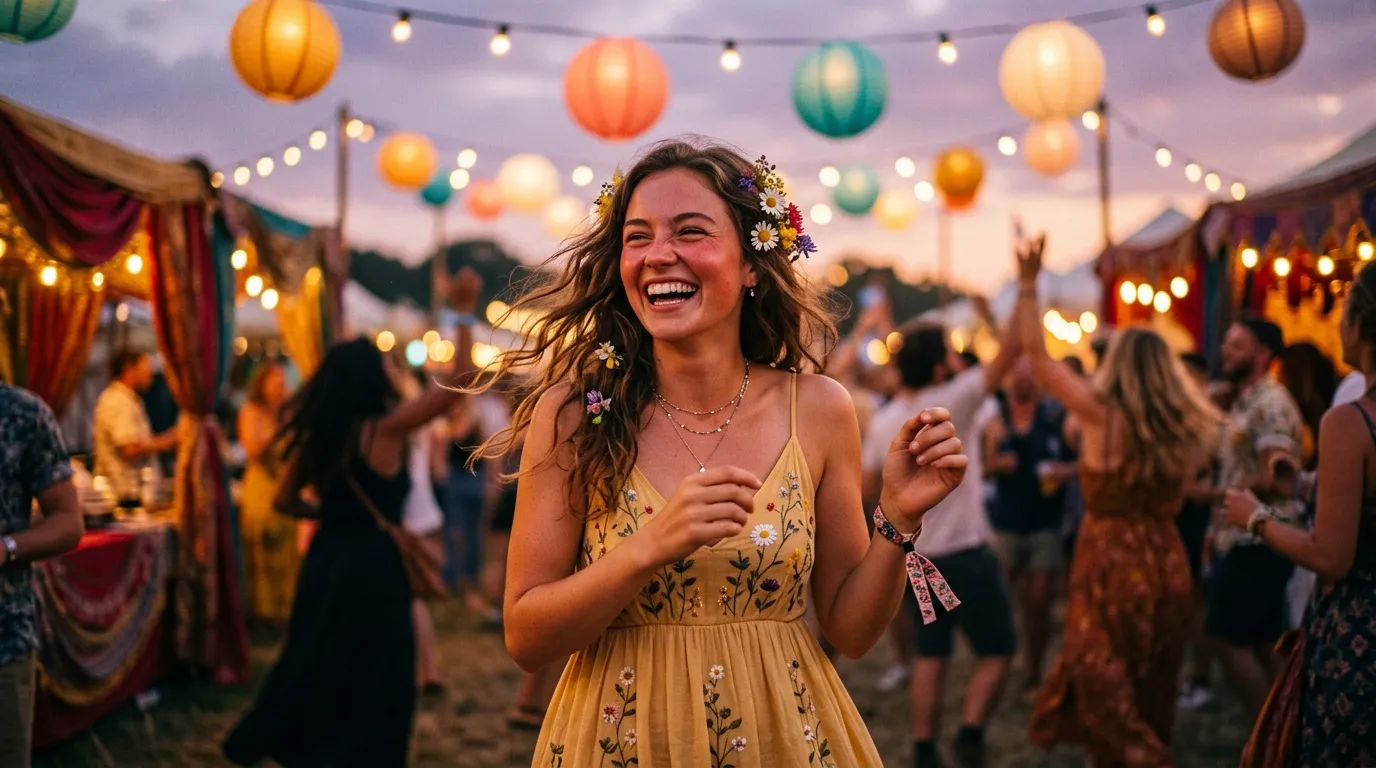 Être content à la fête : le sens profond