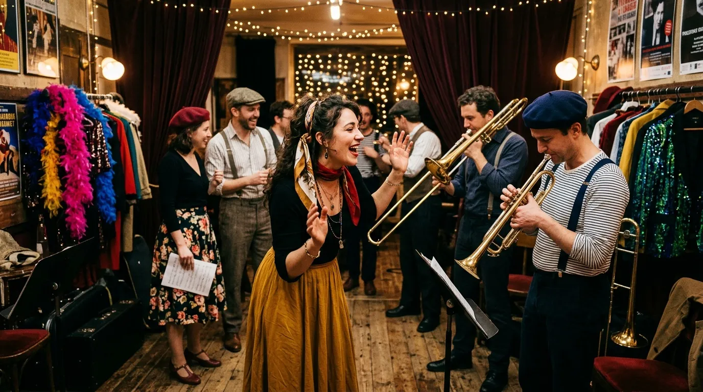 Atelier chanson Jolie Môme : coulisses et fanfare