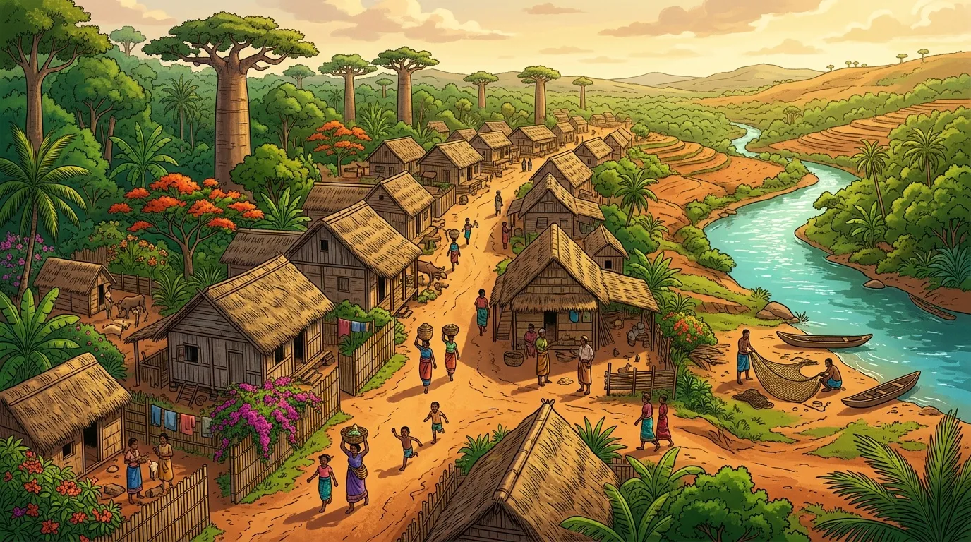 Antatika : village isolé de Madagascar