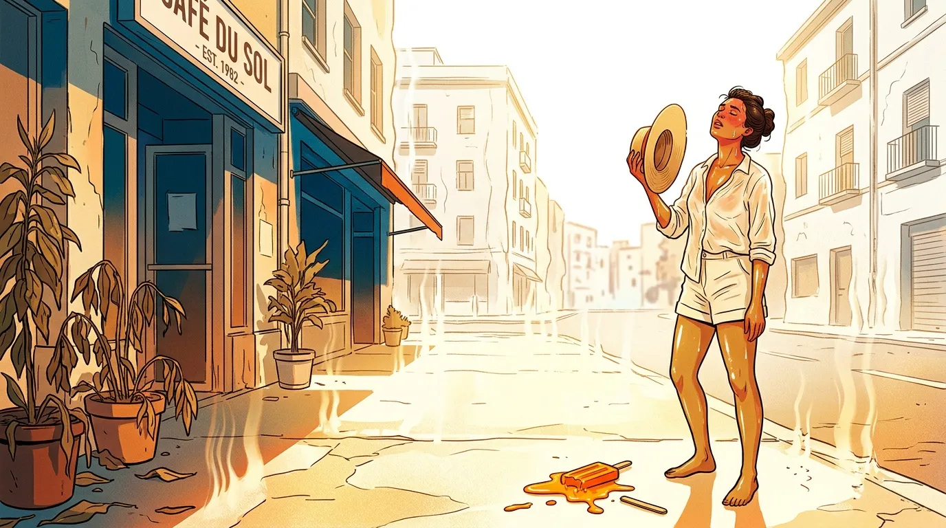 40 Degrés à l'ombre : température au soleil