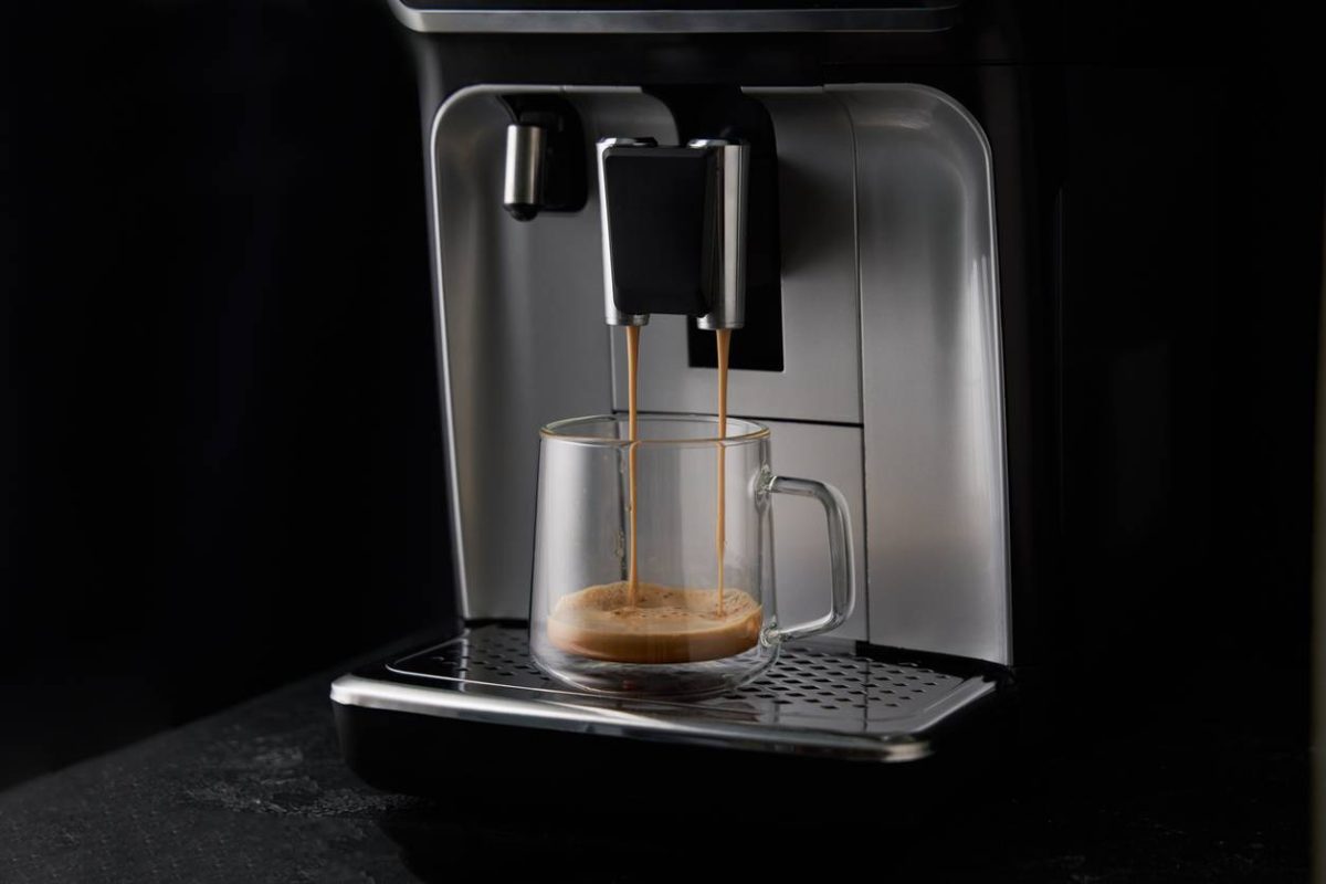 café lungo machine Nespresso, capsules Lavazza blue
