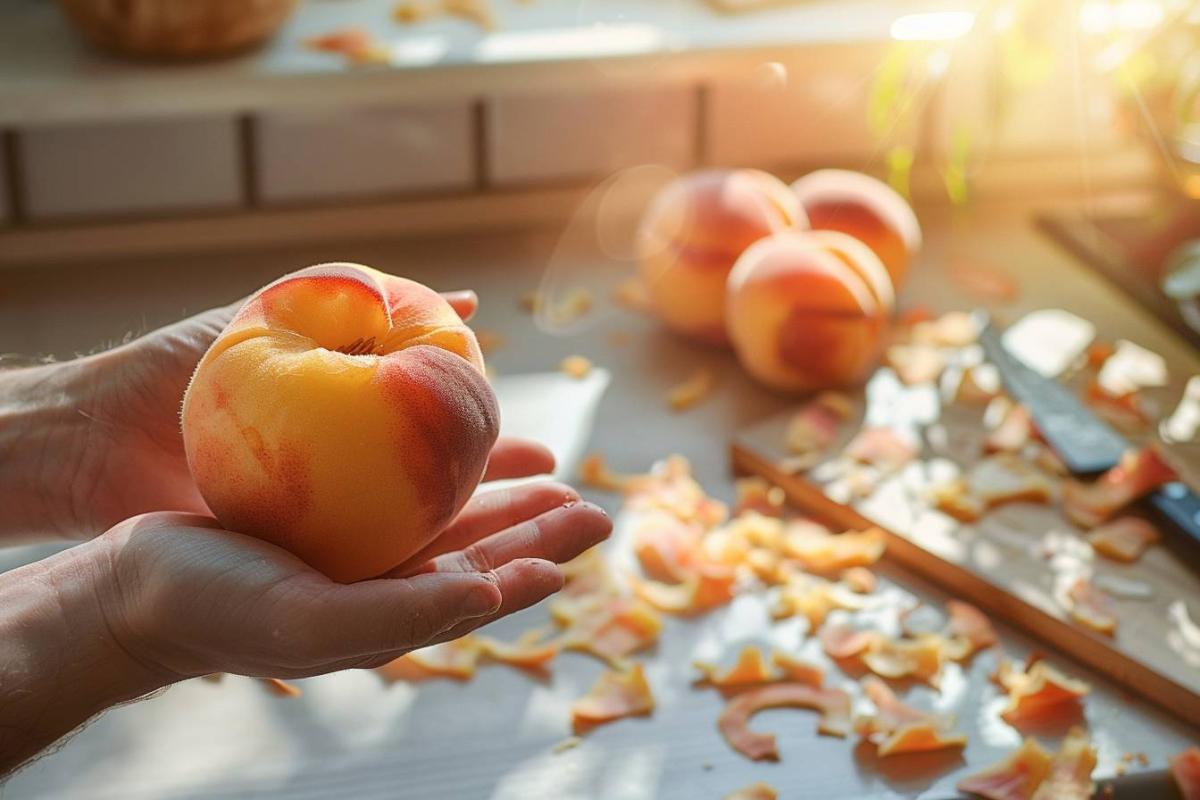 Éplucher une pêche correctement : voici pourquoi vous vous y prenez mal !
