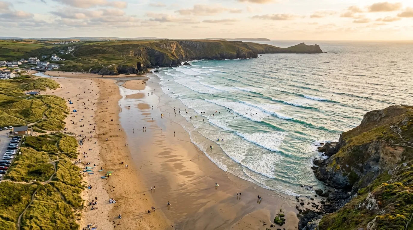 Perranporth Beach en Cornouailles : tout ce qu'il faut savoir sur cette plage