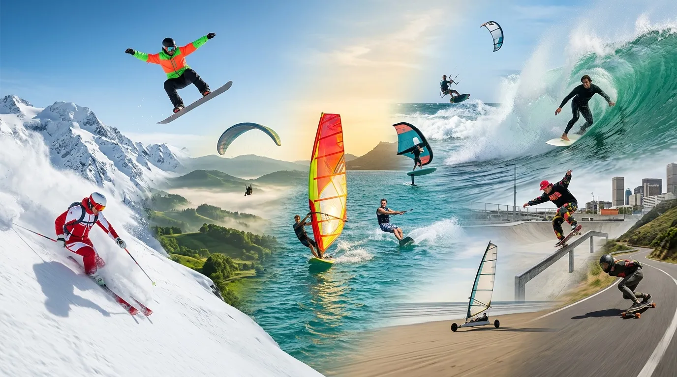 Sports de glisse : liste des 10 sports populaires à essayer