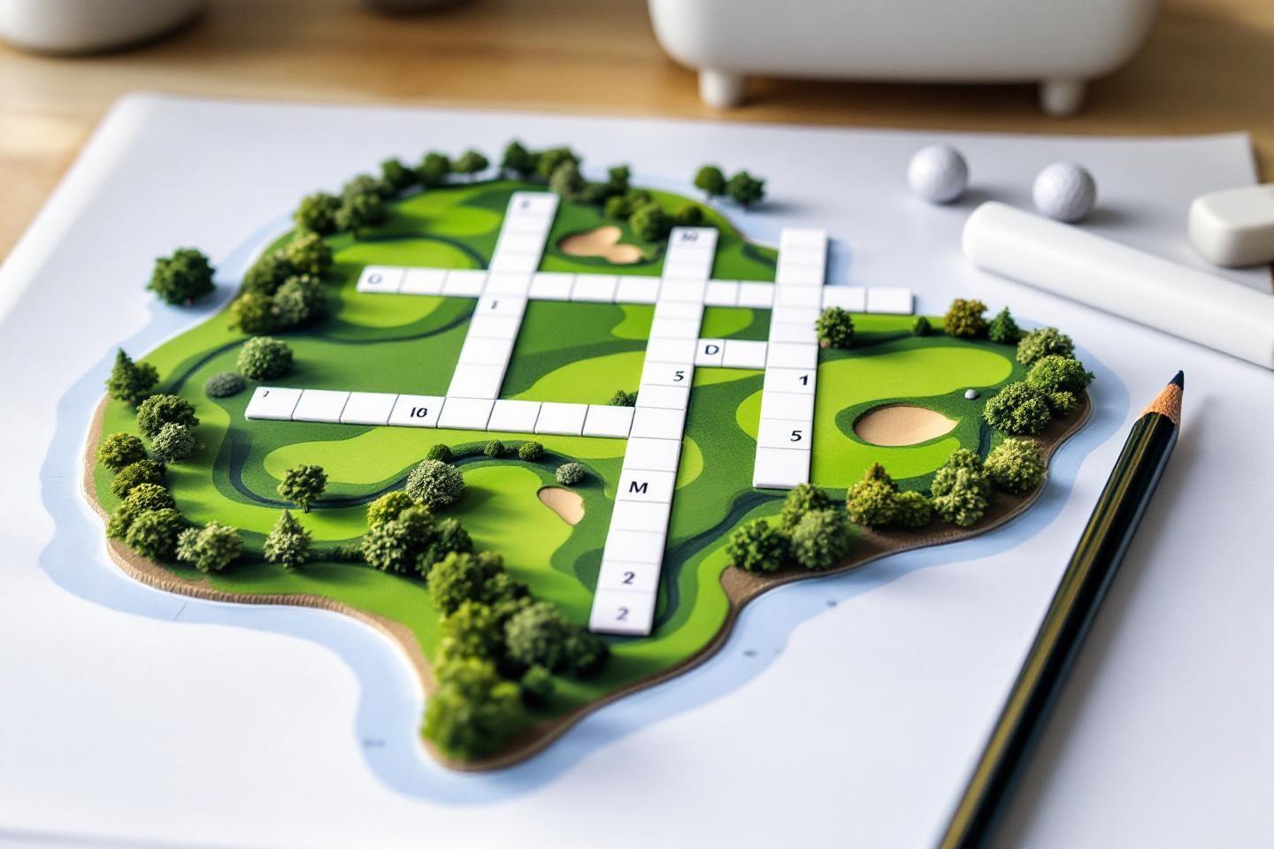 Terrain de golf crostic : solution et définition complète