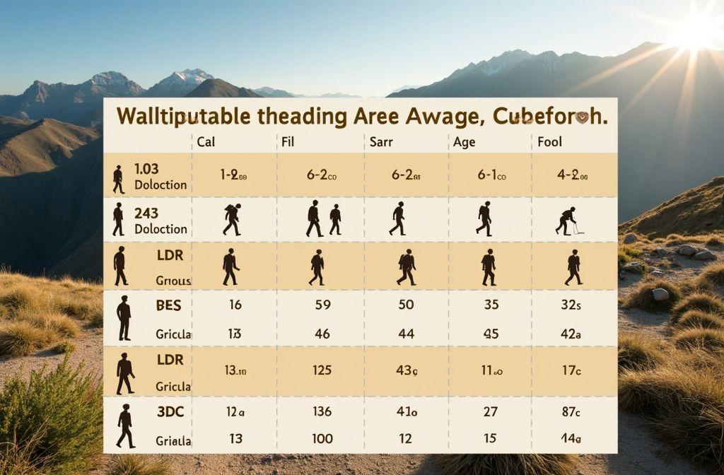 Vitesse de marche à pied : tableau complet selon l'âge et guide pour la randonnée