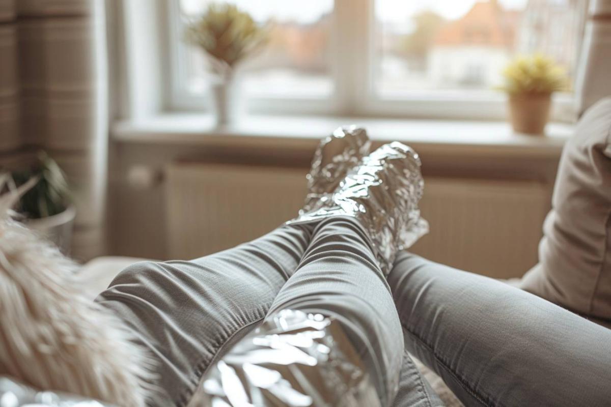 Vous avez un rhume ? Essayez d’envelopper vos pieds dans du papier aluminium : voici ce qui peut se produire en une heure